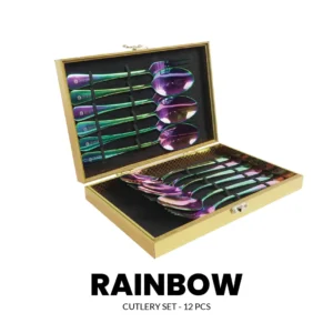 Cutlery 12pcs: Luxurious and Exclusive - Rainbow