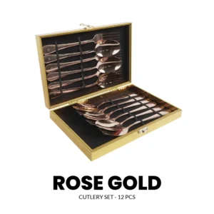 Cutlery 12pcs: Luxurious and Exclusive - Rose Gold