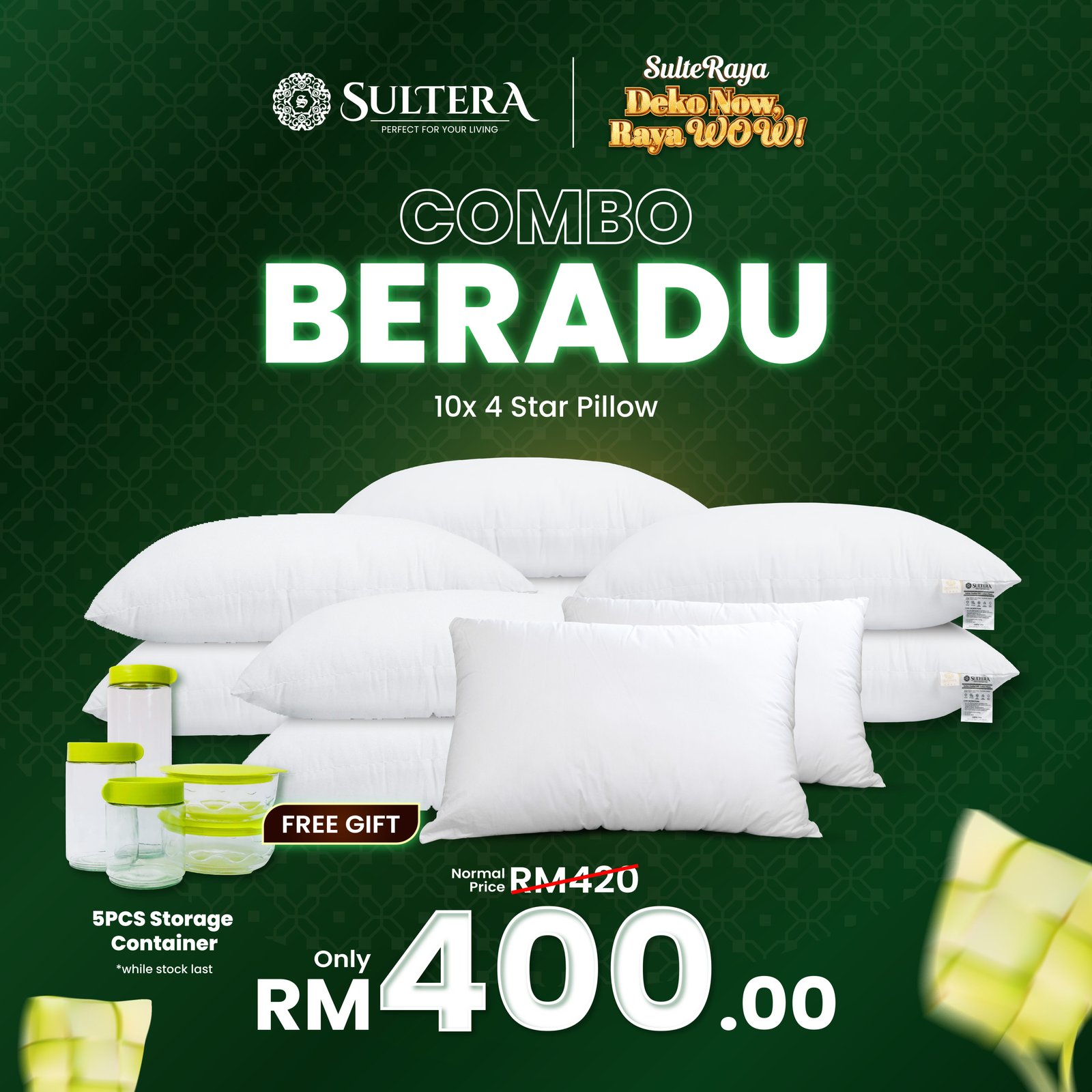 Combo Beradu : 10 Pieces 4 Star Pillow