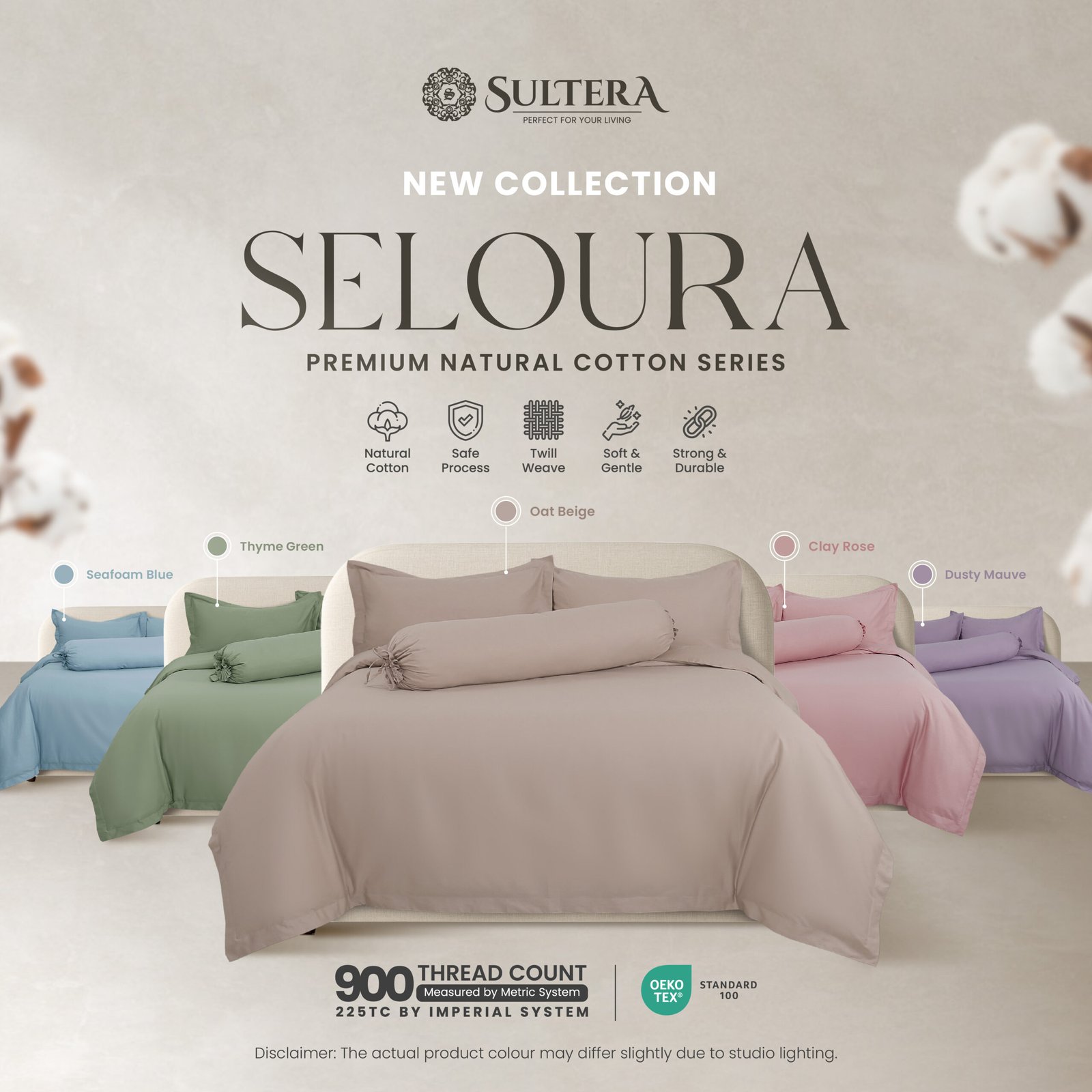 SELOURA: Premium Natural Cotton Series