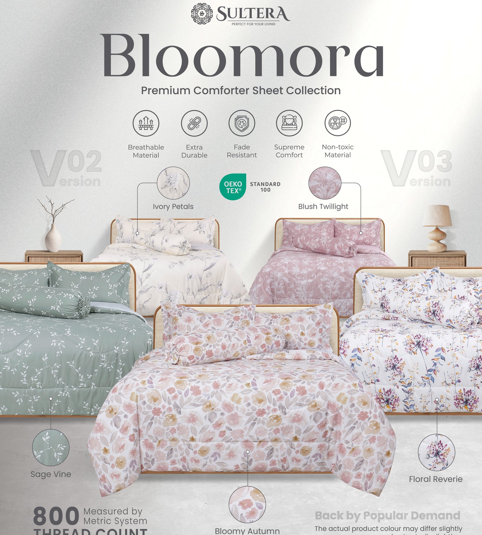 Bloomora : Premium Comforter Sheet Collection