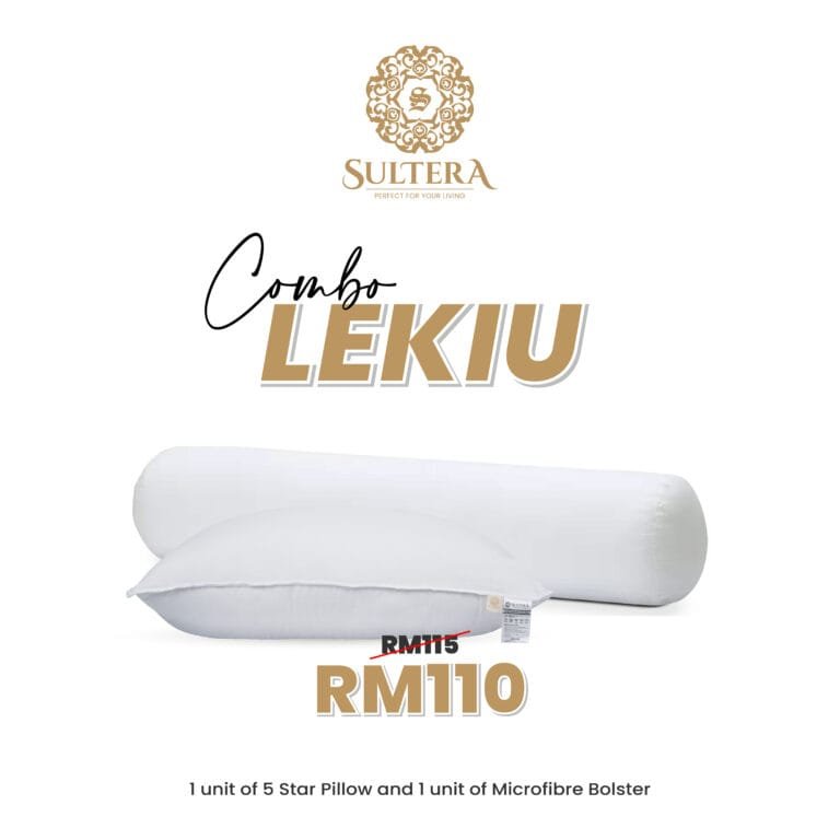 Combo Lekiu : 1 Piece 5 Star Pillow + 1 Piece Bolster