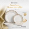 Premium 24Pcs Dinnerware Set Songket - Image 2