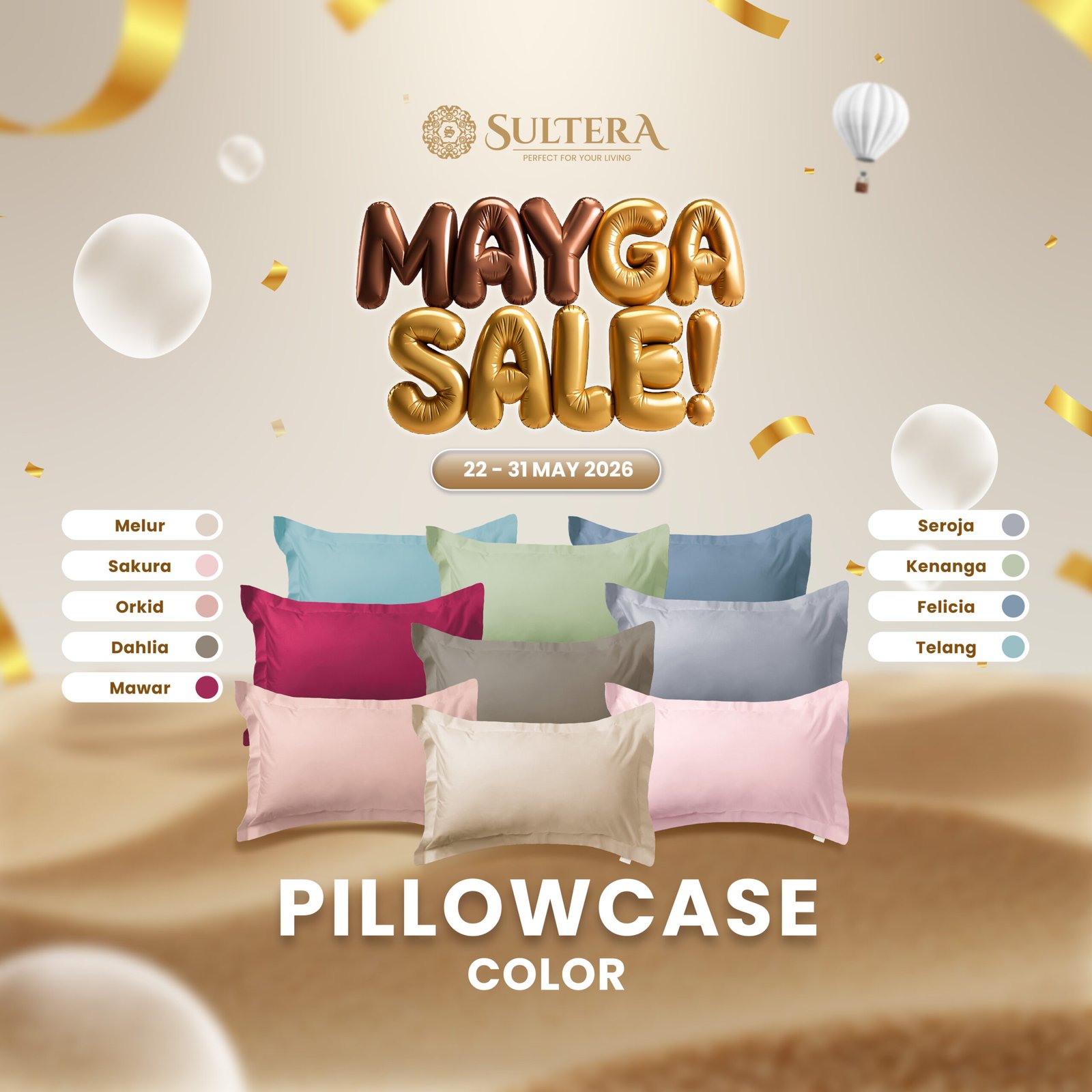 Premium Pillowcase Colour