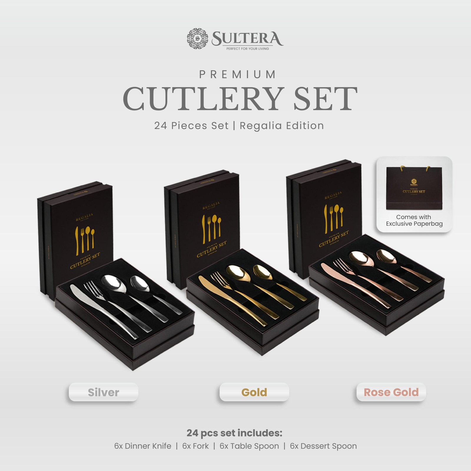 Premium 24pcs Cutlery Set - REGALIA EDITION