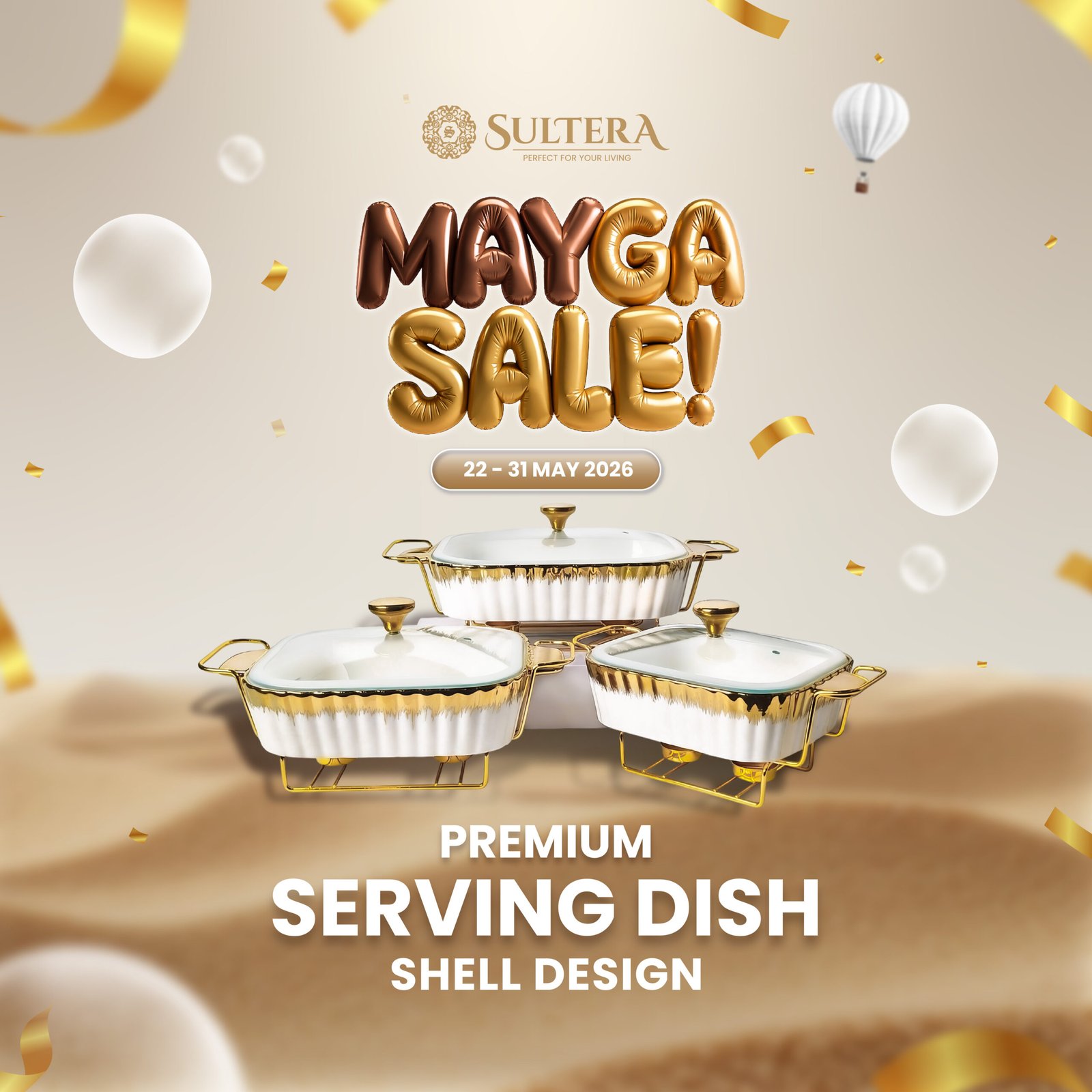Premium Serving Dish Set 3 in 1