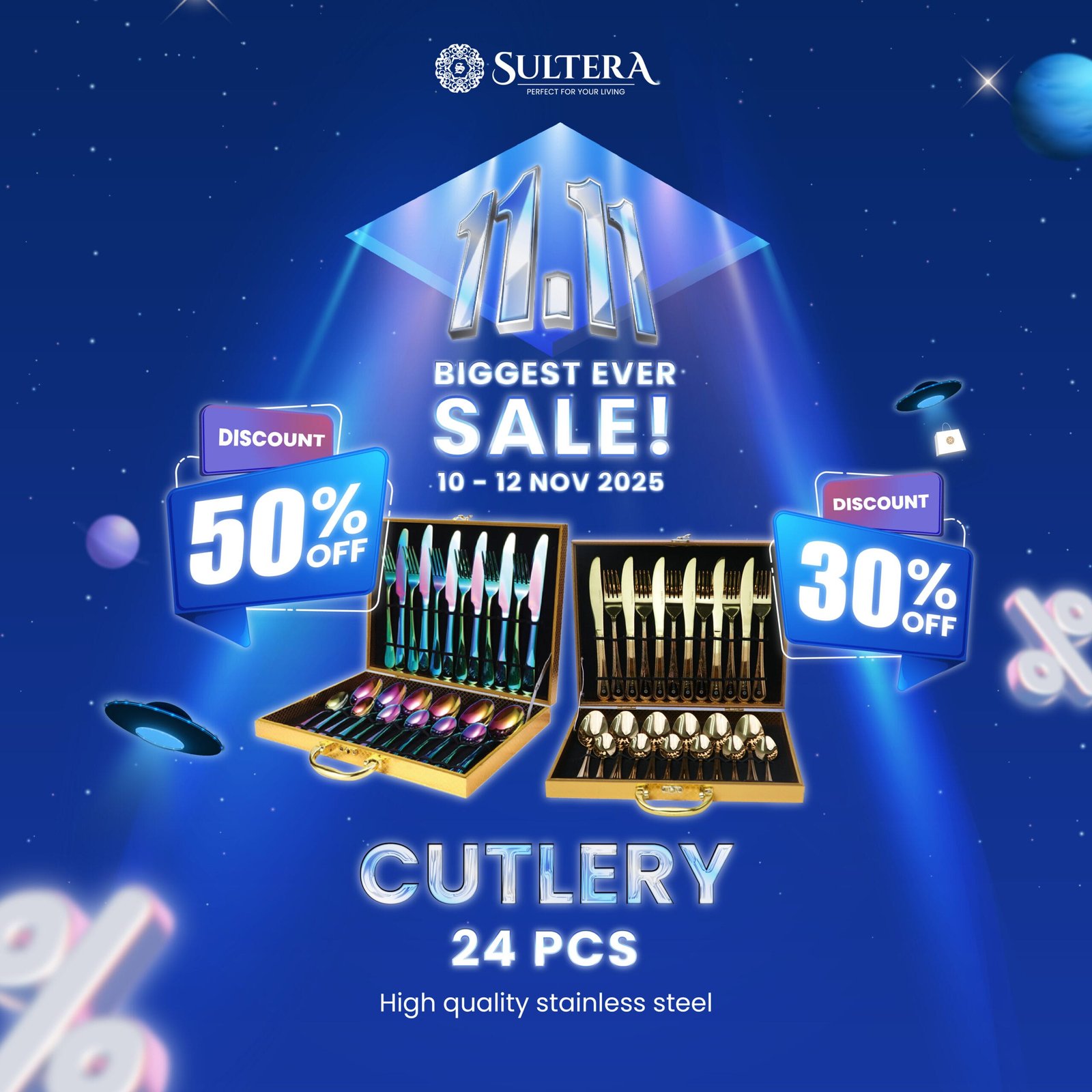 Premium Cutlery Set - 24 Pcs