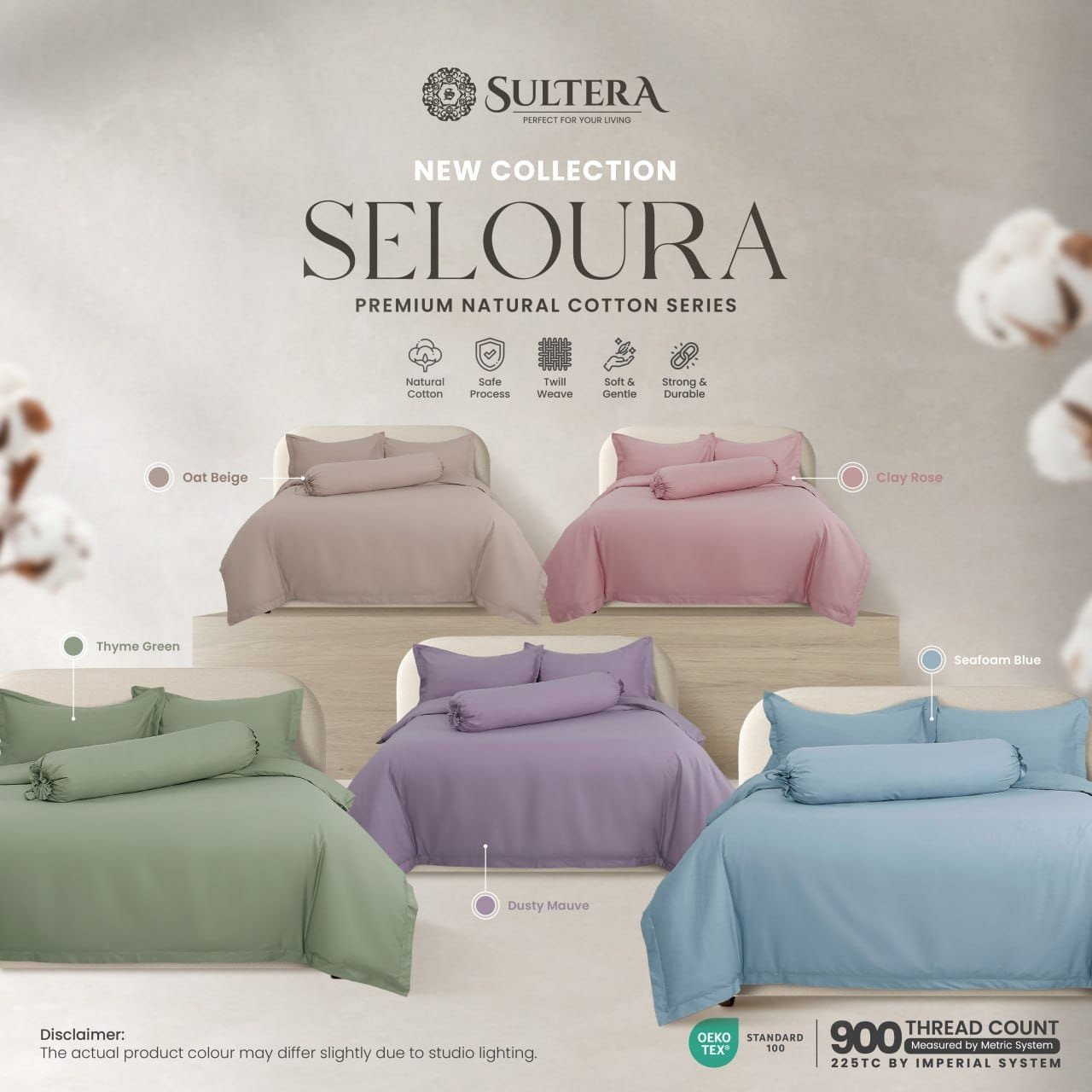 SELOURA: Premium Natural Cotton Series